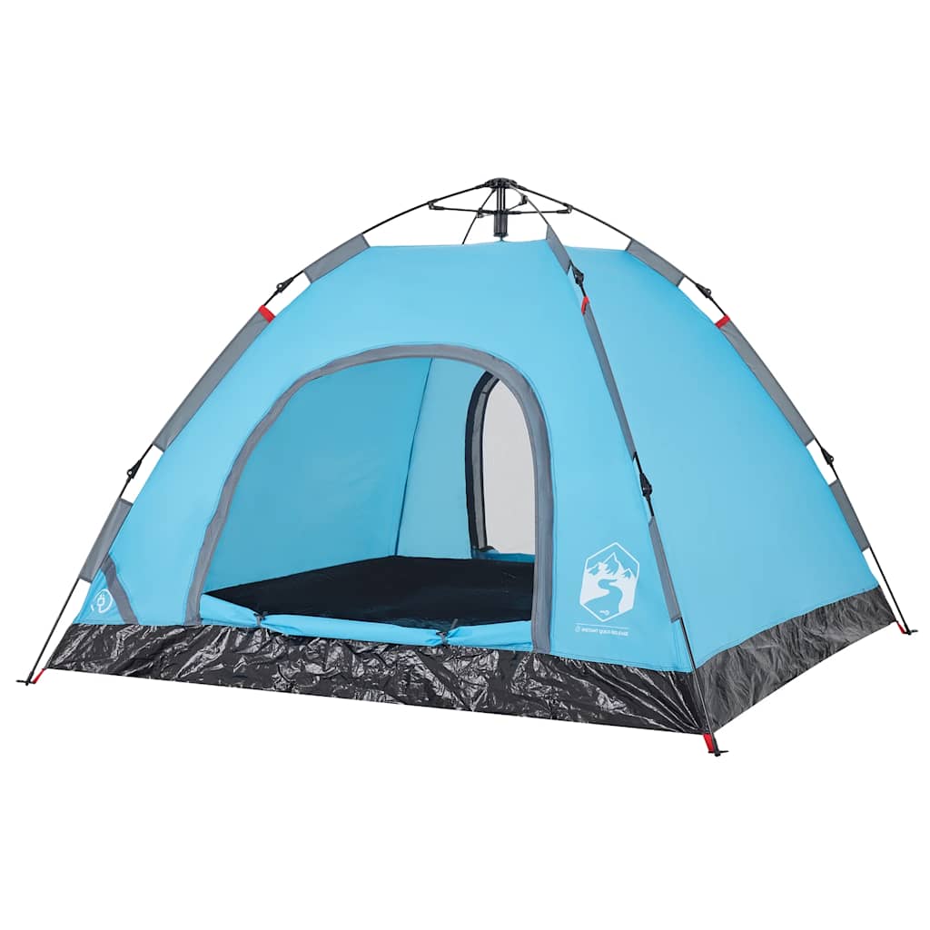 Tenda de campismo para 3 pessoas libertação rápida azul