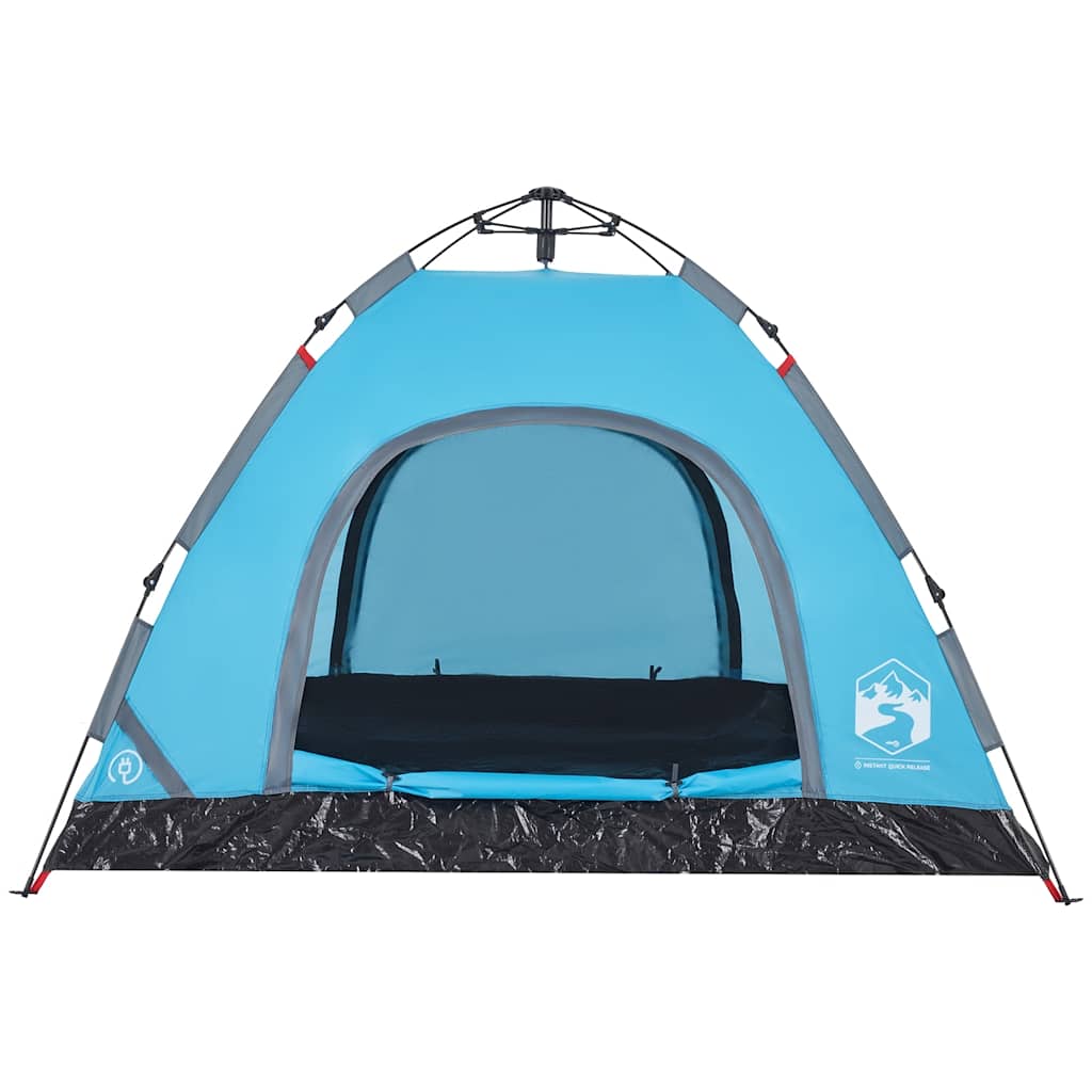 Tenda de campismo para 3 pessoas libertação rápida azul