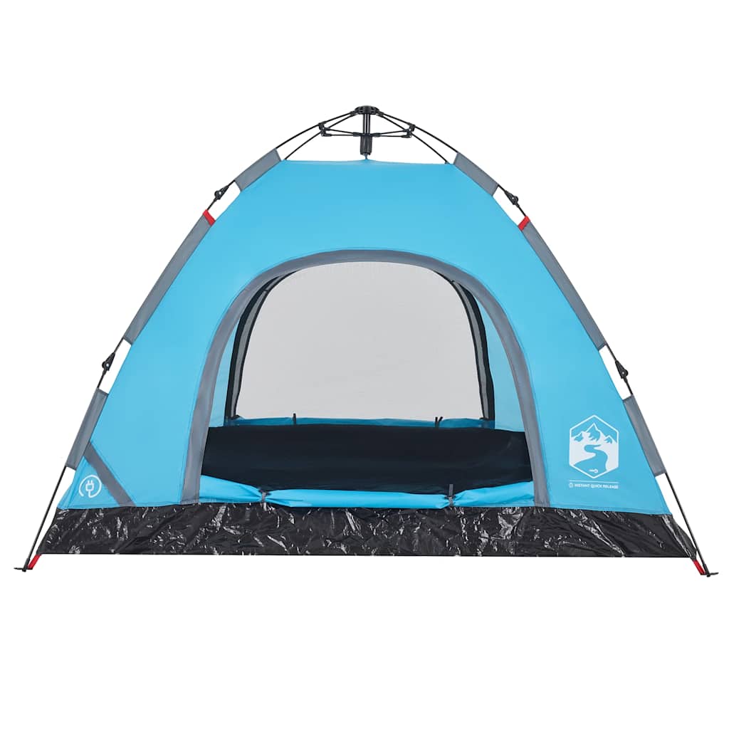 Tenda de campismo para 3 pessoas libertação rápida azul