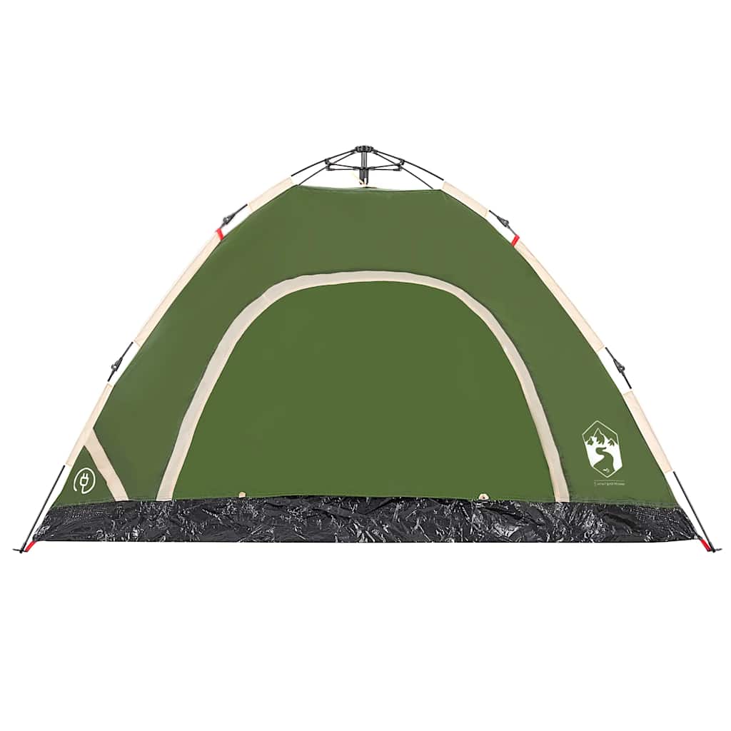 Tenda de campismo para 4 pessoas libertação rápida verde