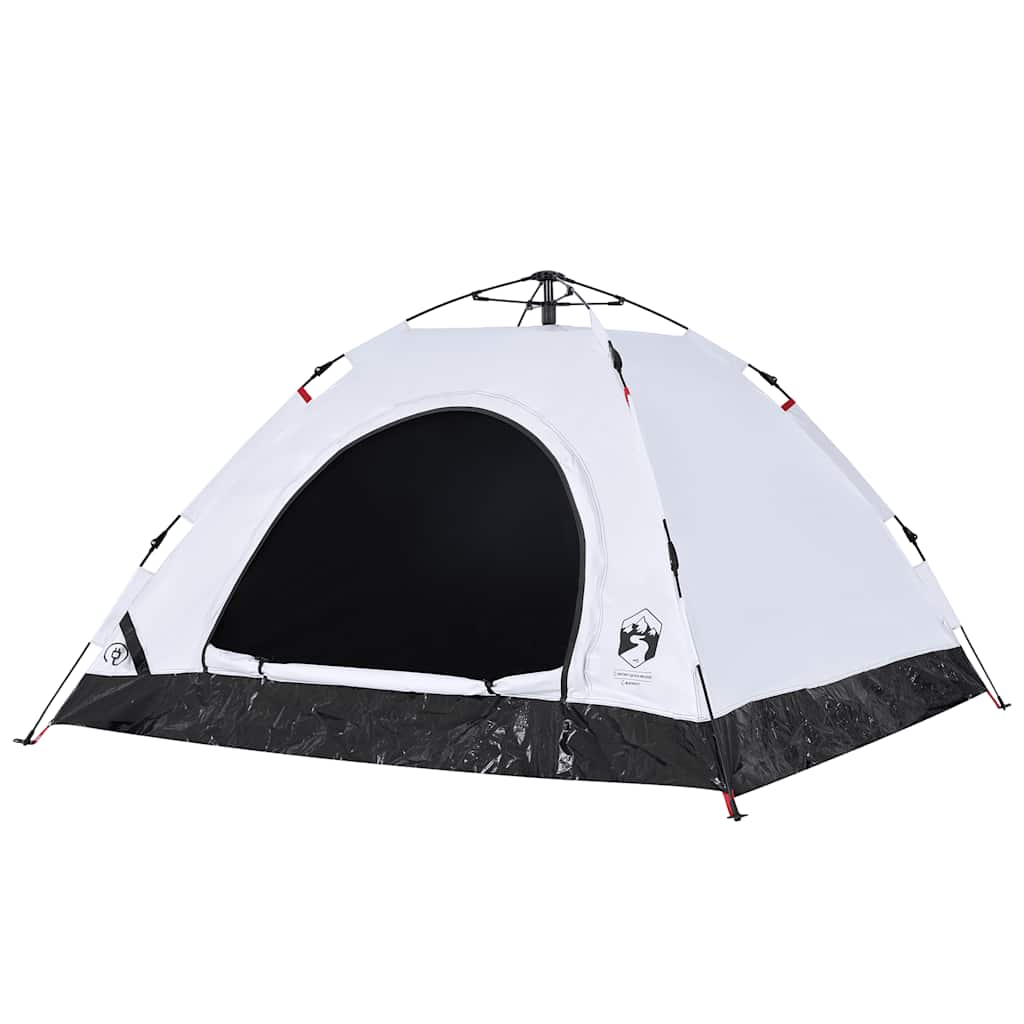 Tenda campismo p/ 5 pessoas opaca libertação rápida branco