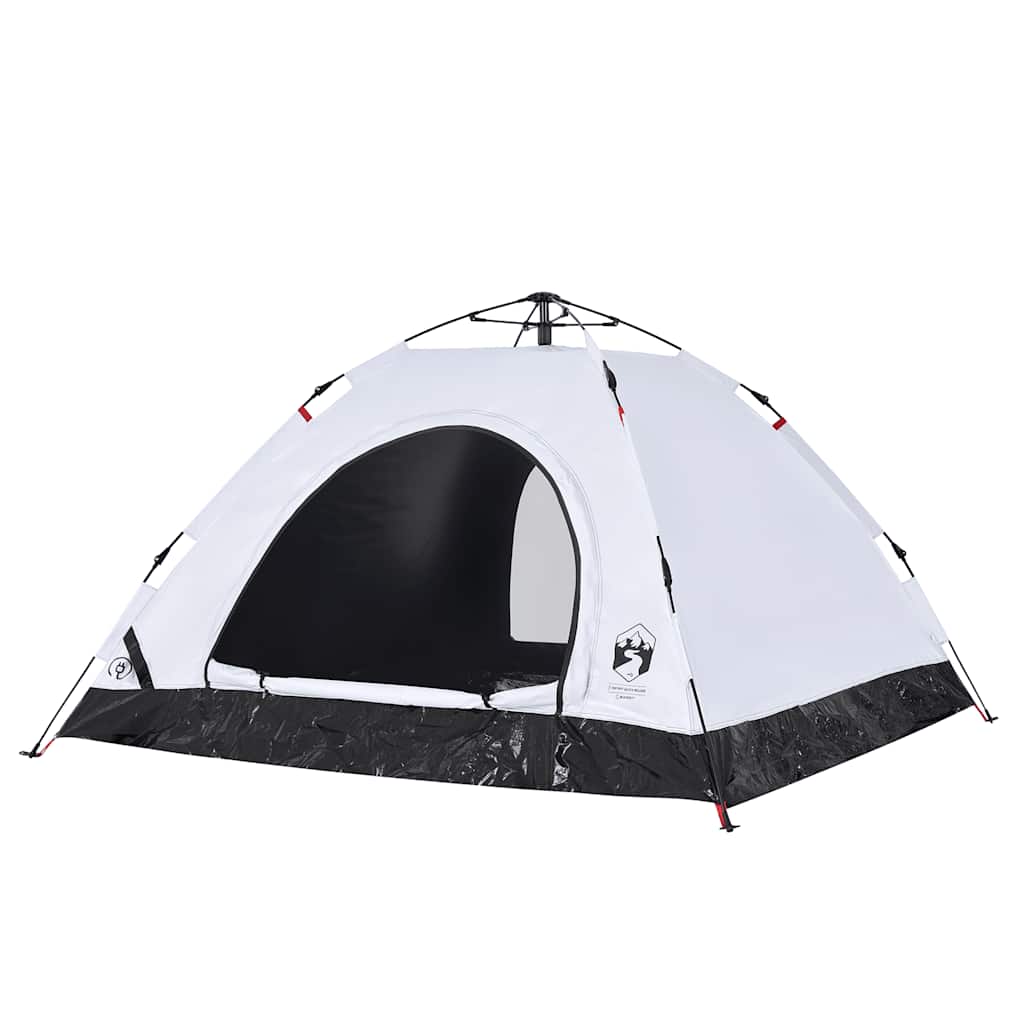 Tenda campismo p/ 5 pessoas opaca libertação rápida branco