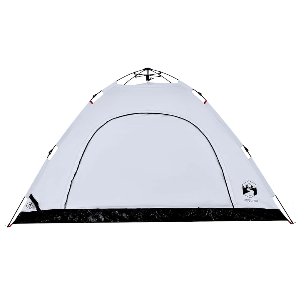 Tenda campismo p/ 5 pessoas opaca libertação rápida branco