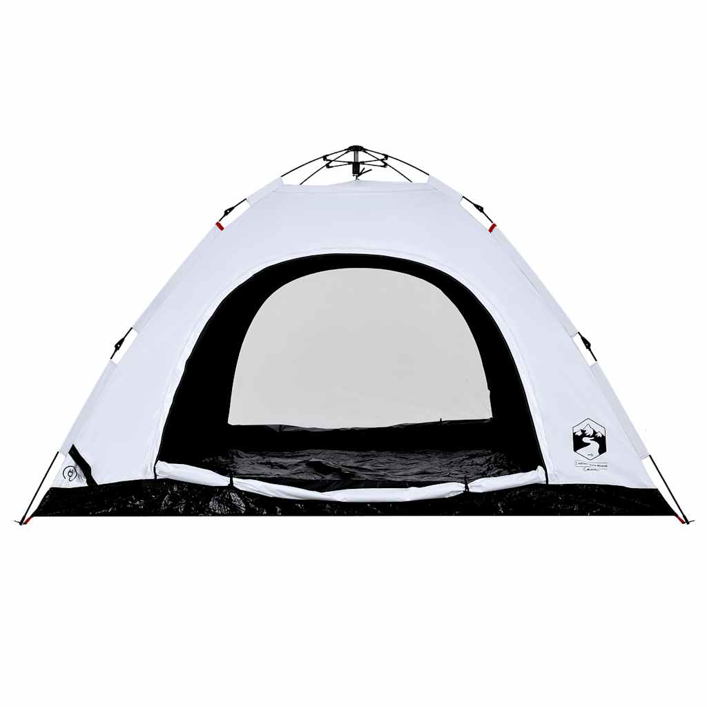 Tenda campismo p/ 5 pessoas opaca libertação rápida branco