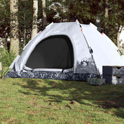 Tenda campismo p/ 5 pessoas opaca libertação rápida branco