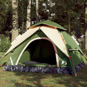 Tenda de campismo cúpula para 4 pessoas libertação rápida verde