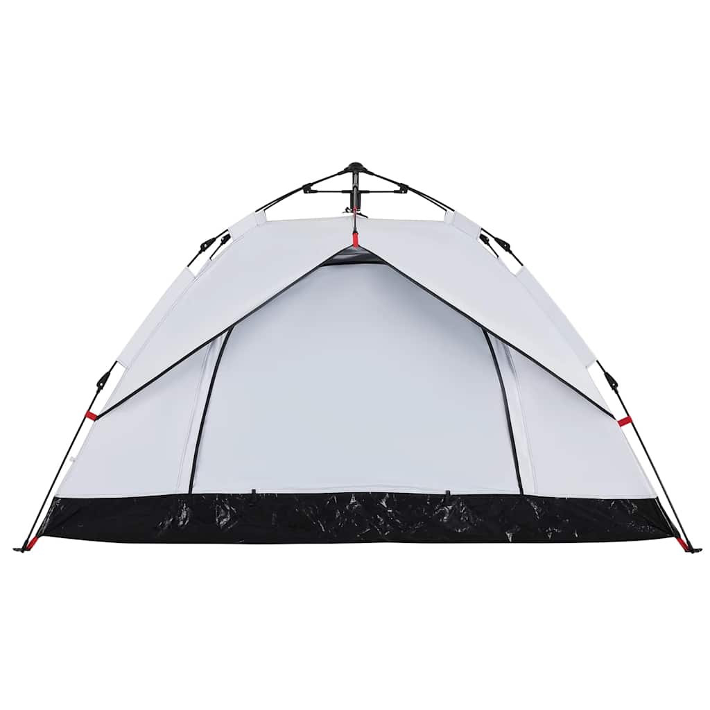 Tenda campismo cúpula 2 pessoas opaca libertação rápida branco