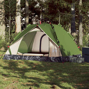 Tenda de campismo cúpula para 3 pessoas libertação rápida verde