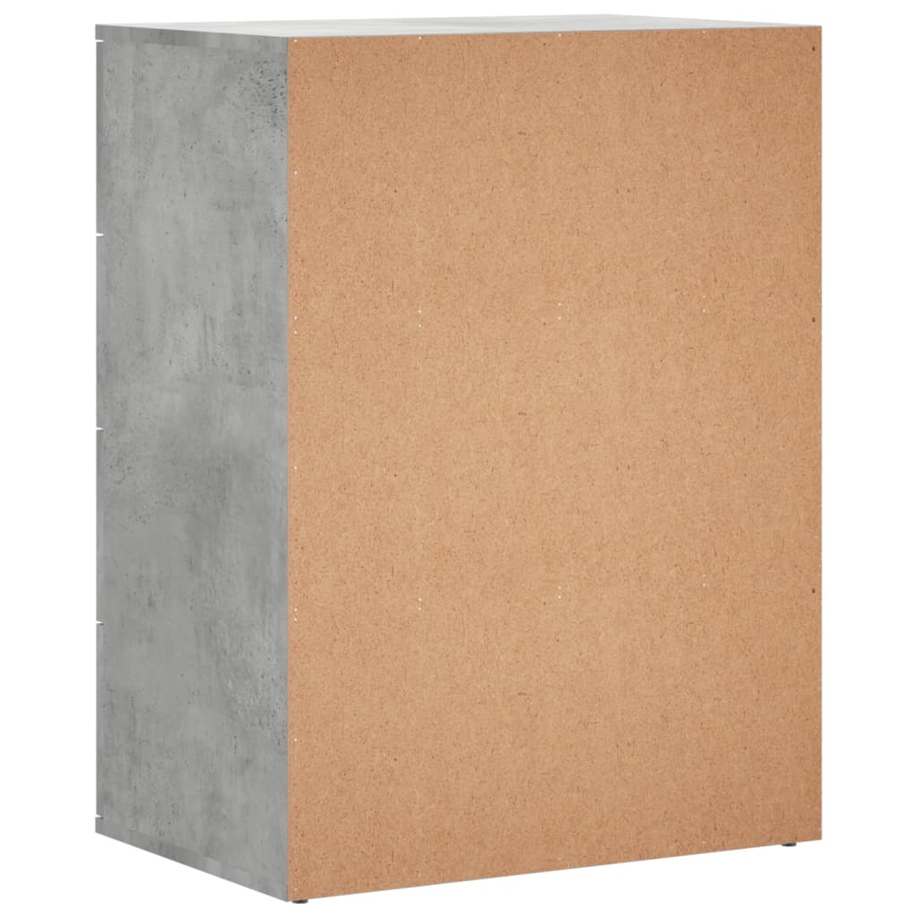 Aparador 60x39x80 cm madeira processada cinza cimento