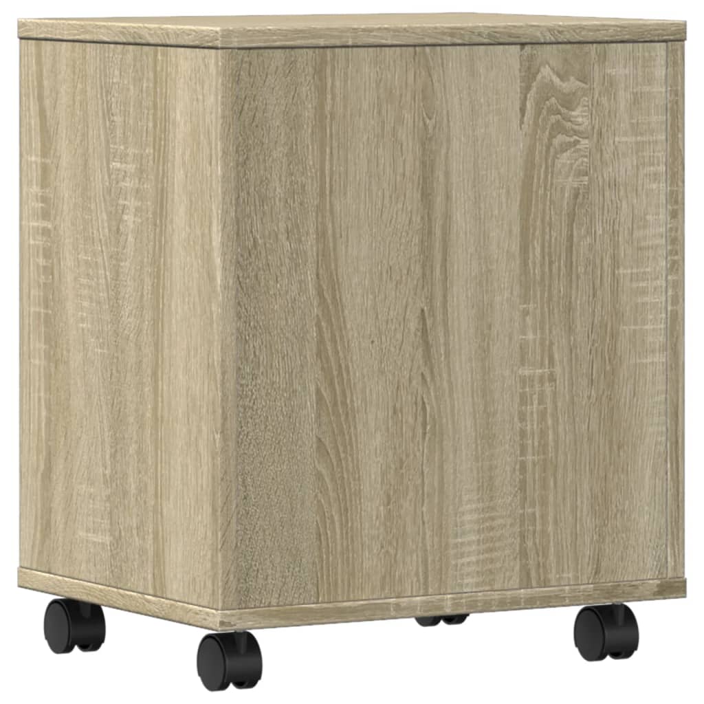 Suporte para impressora com rodas 41x32x48 cm carvalho sonoma
