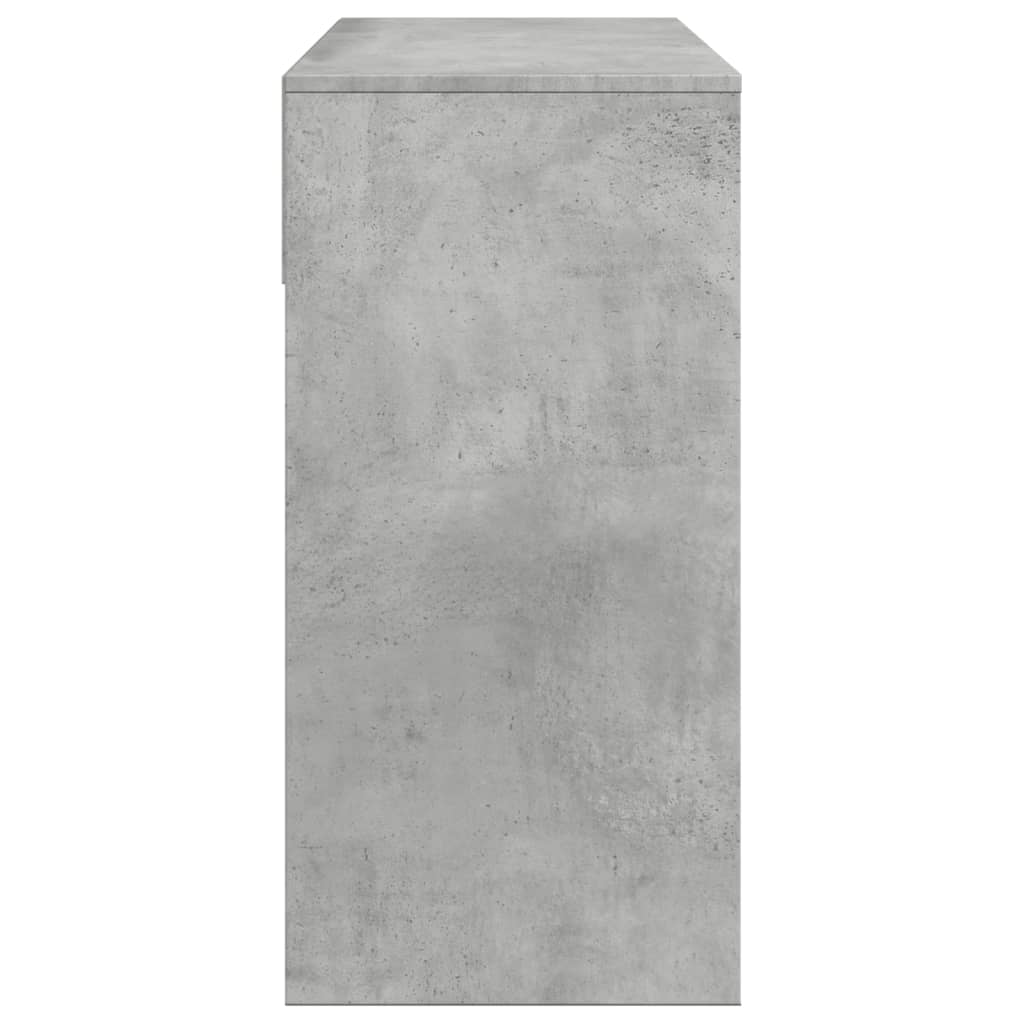 Toucador com espelho 80x39x80 cm cinzento cimento