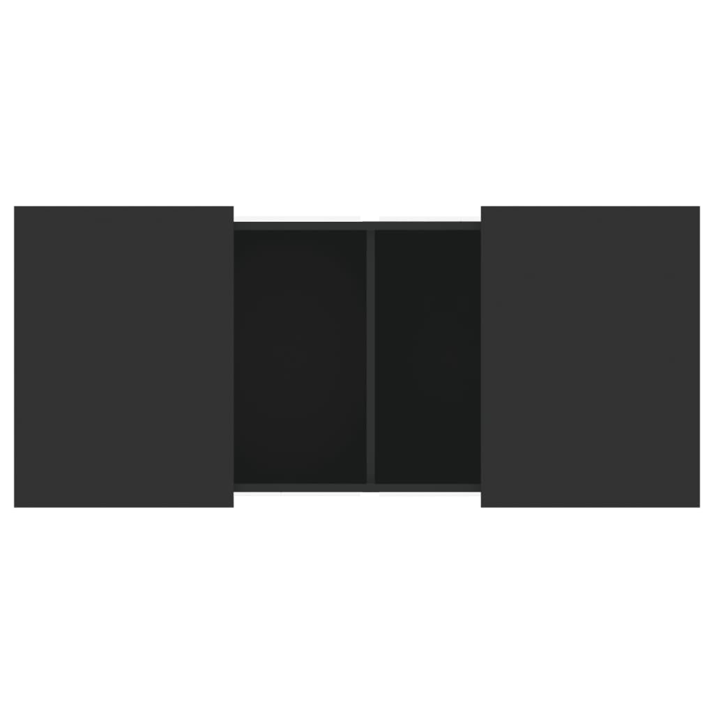 Mesa de centro 80x55x40 cm derivados de madeira preto