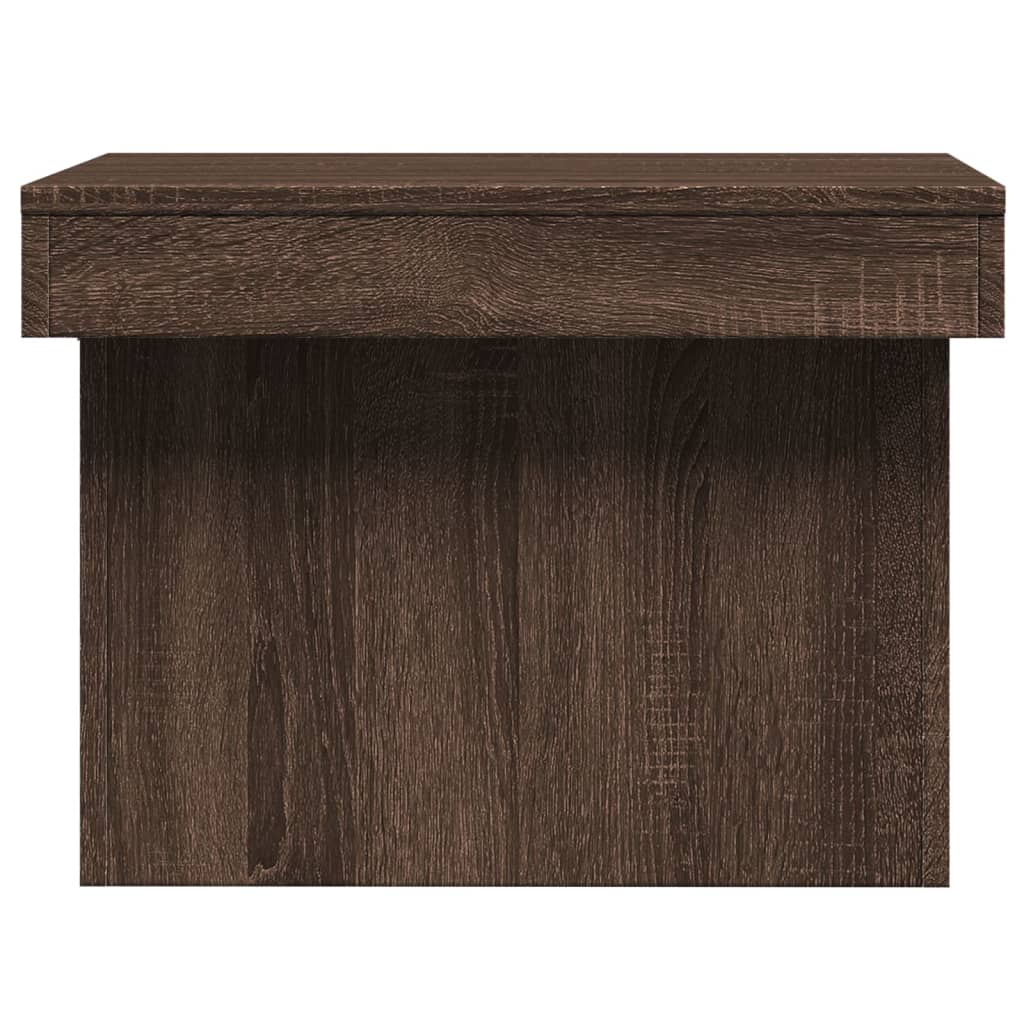 Mesa de centro 80x55x40 cm derivados madeira carvalho castanho