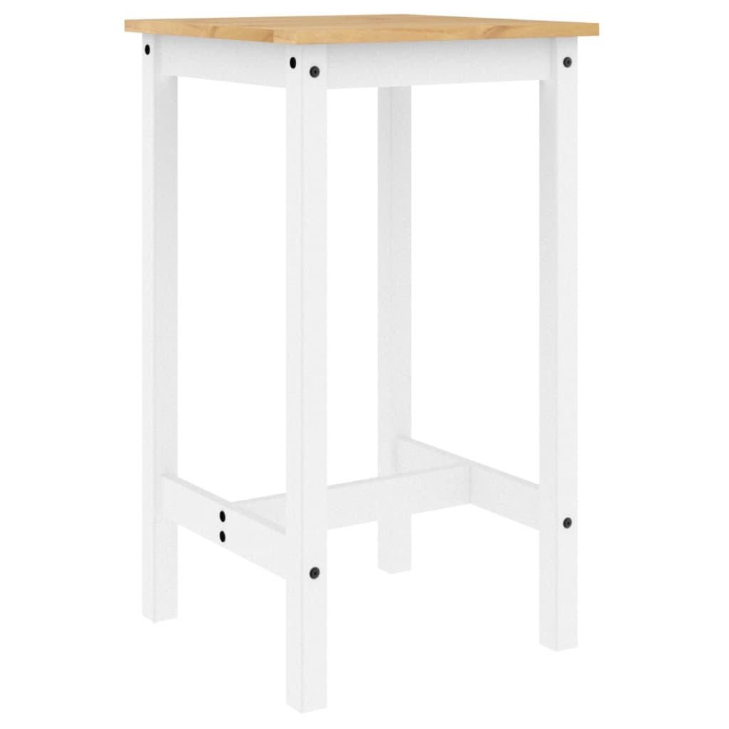 3 pcs conjunto de bar pinho maciço branco