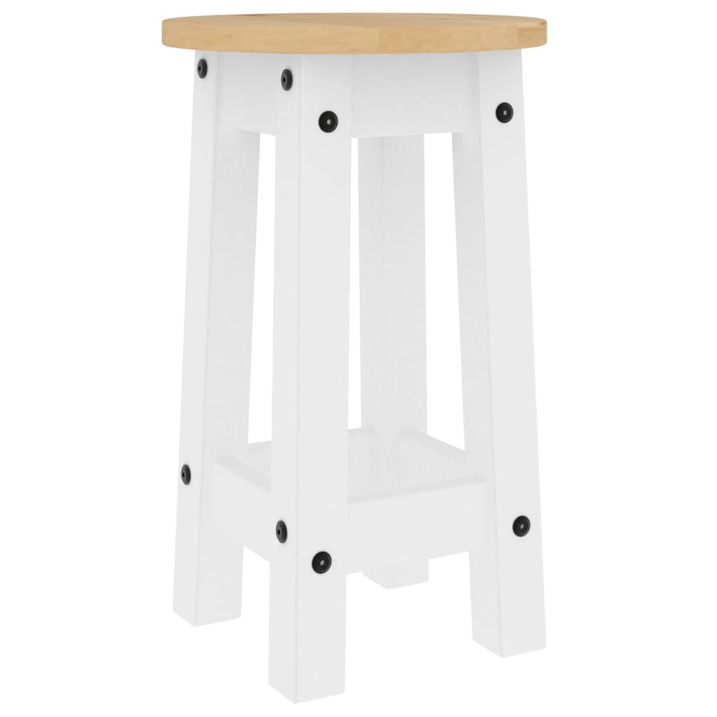 5 pcs conjunto de bar pinho maciço branco