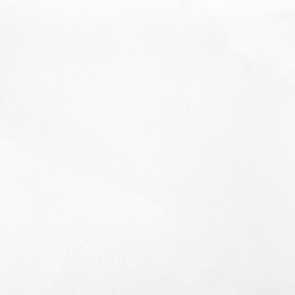 Colchão de molas ensacadas 120x190x20cm couro artificial branco