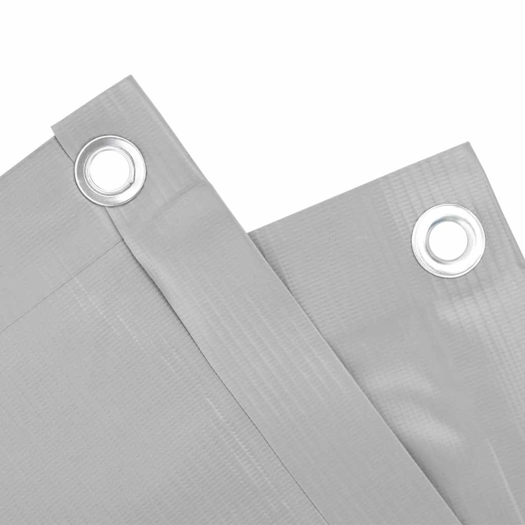 Tela de privacidade para varanda 400x75 cm PVC cinzento