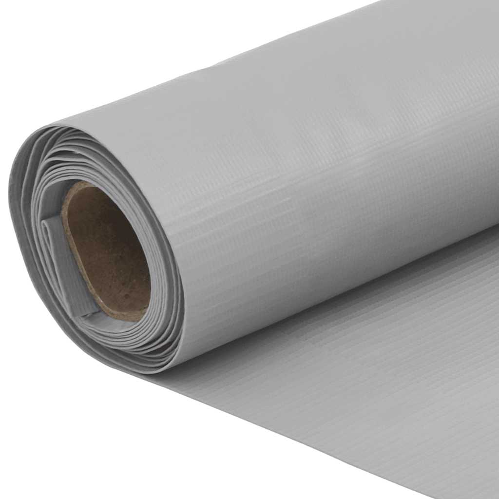 Tela de privacidade para varanda 500x75 cm PVC cinzento