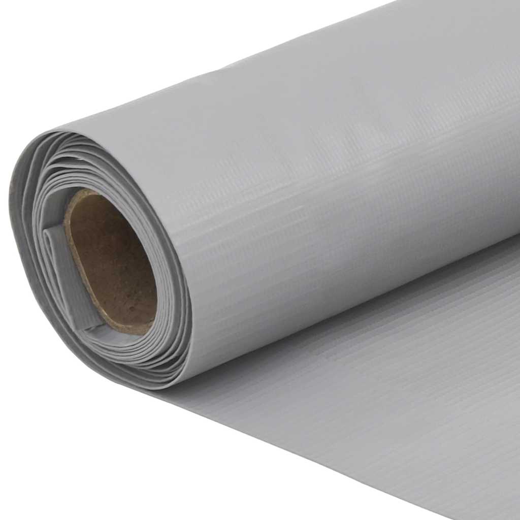 Tela de privacidade para varanda 1000x75 cm PVC cinzento