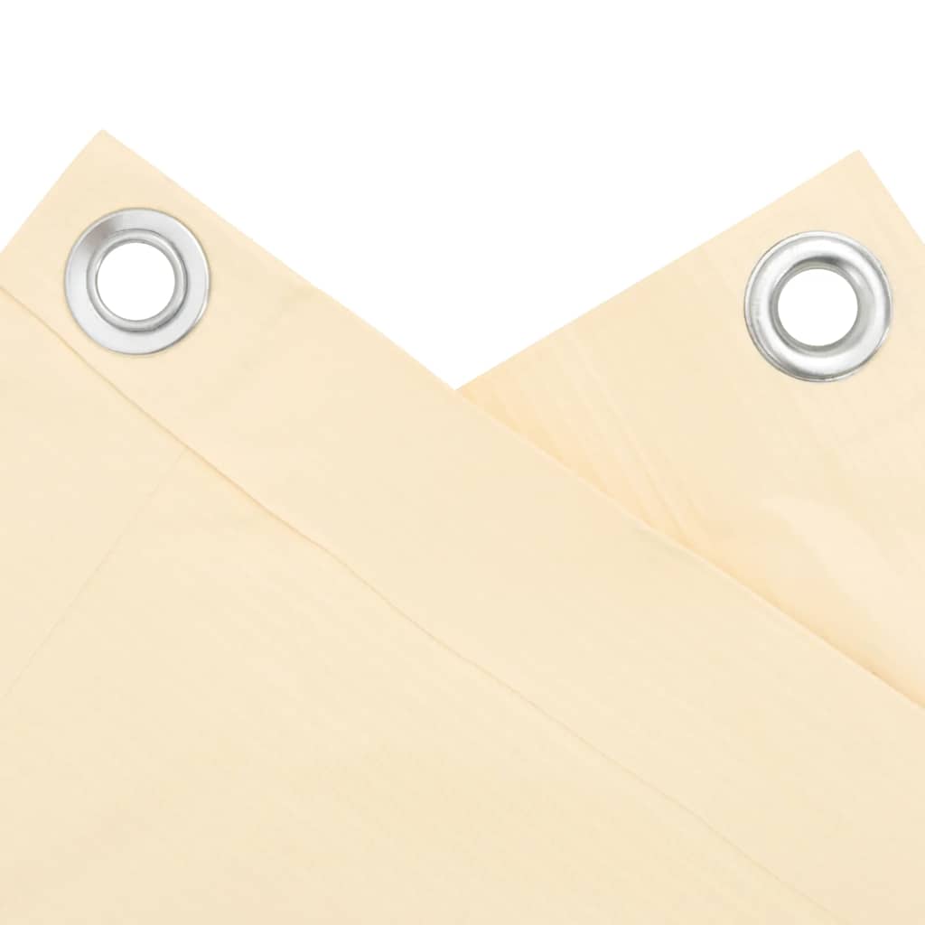 Tela de privacidade para varanda 400x75 cm PVC creme