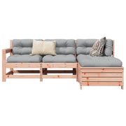 4 pcs conj. sofás jardim madeira abeto-de-douglas