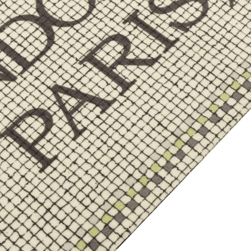 Tapete de cozinha lavável 60x180 cm veludo padrão capital home