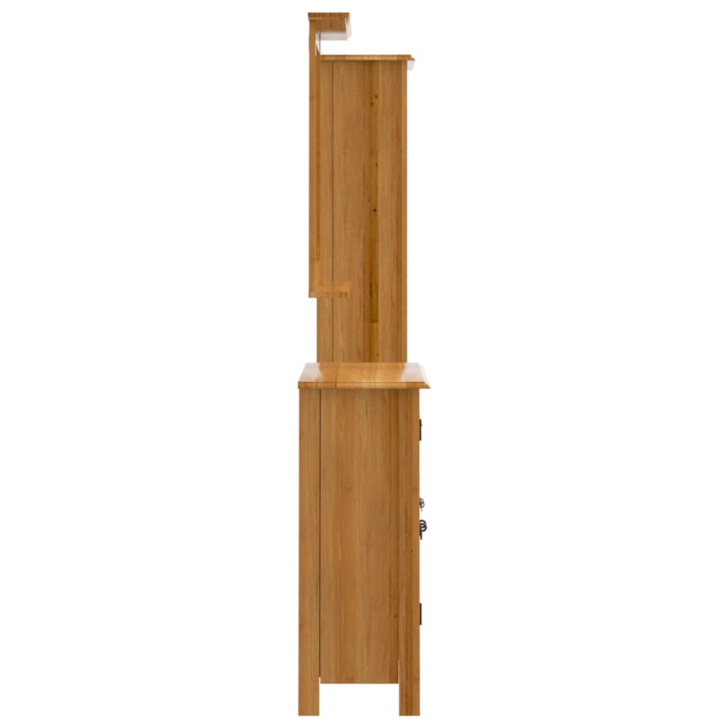 4 pcs conjunto móveis p/ casa de banho madeira de pinho maciça