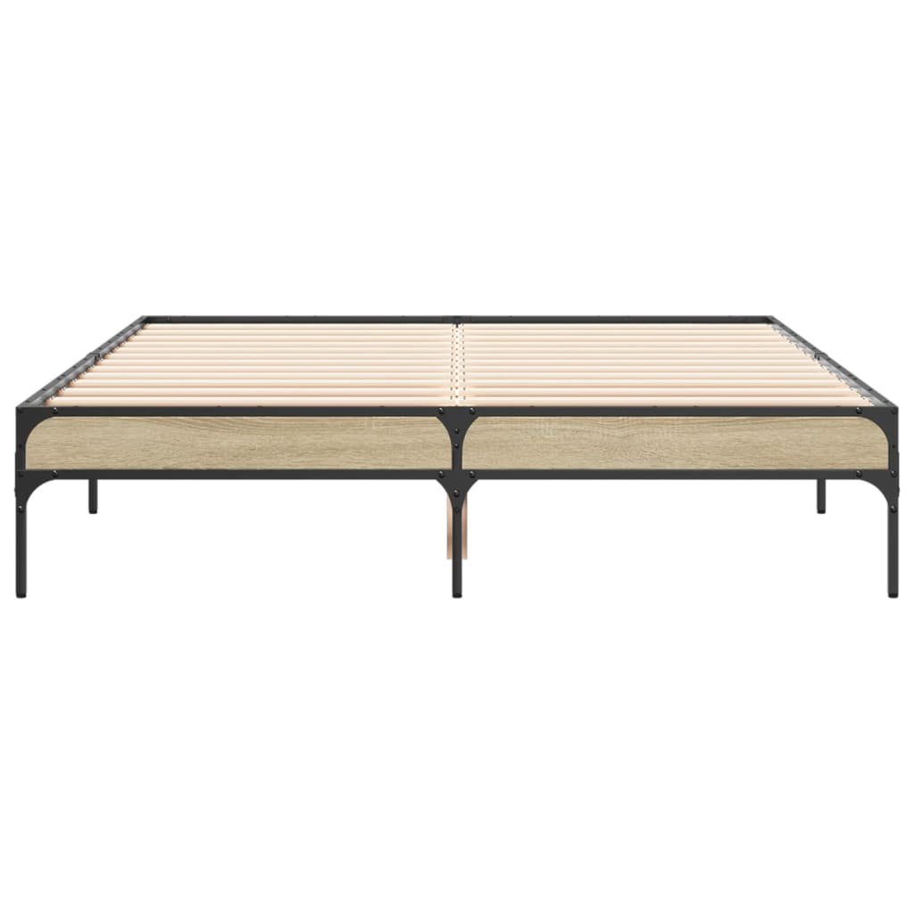 Estrutura de cama 120x200 cm derivados madeira/metal