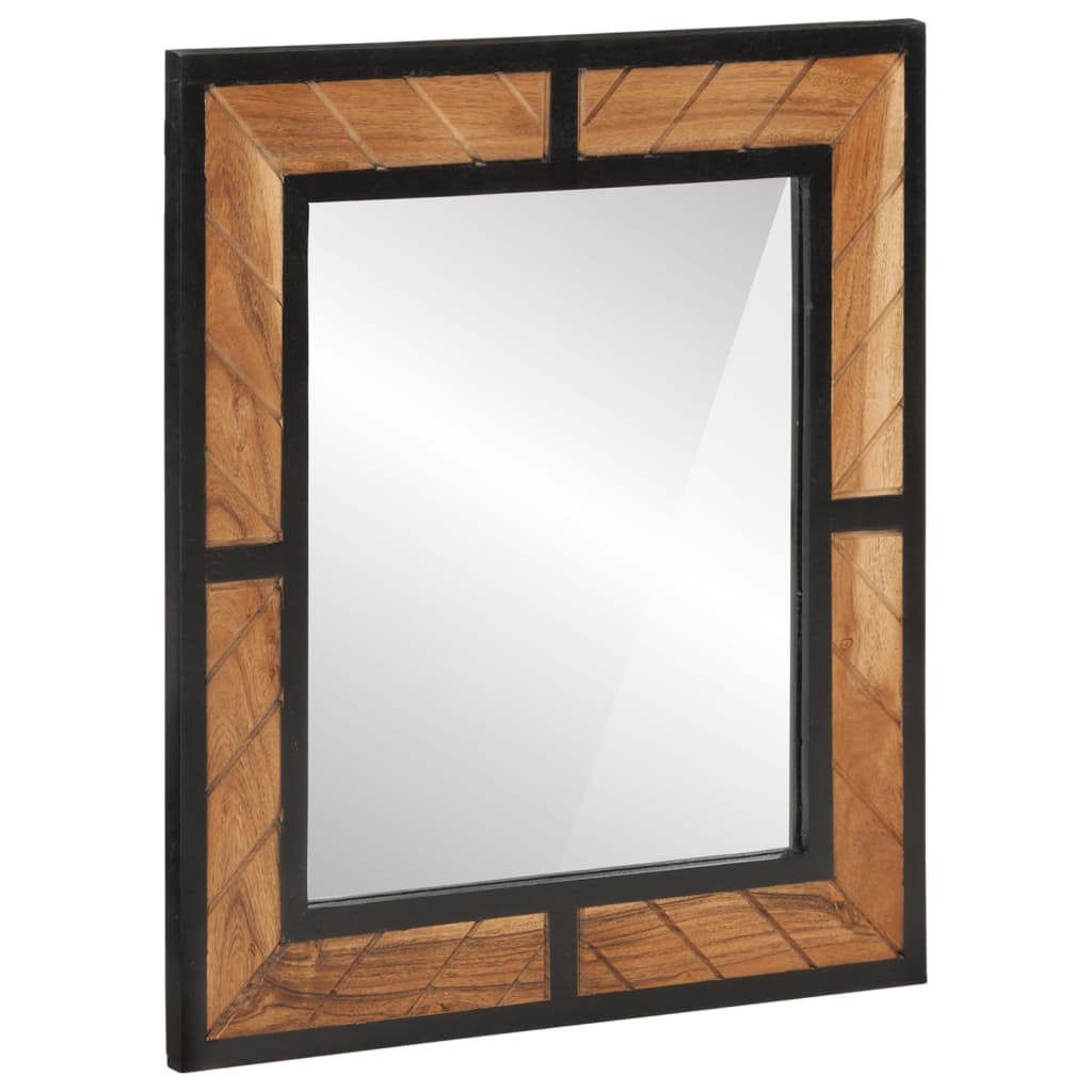 4 pcs conj. móveis p/ casa de banho ferro e acácia maciça