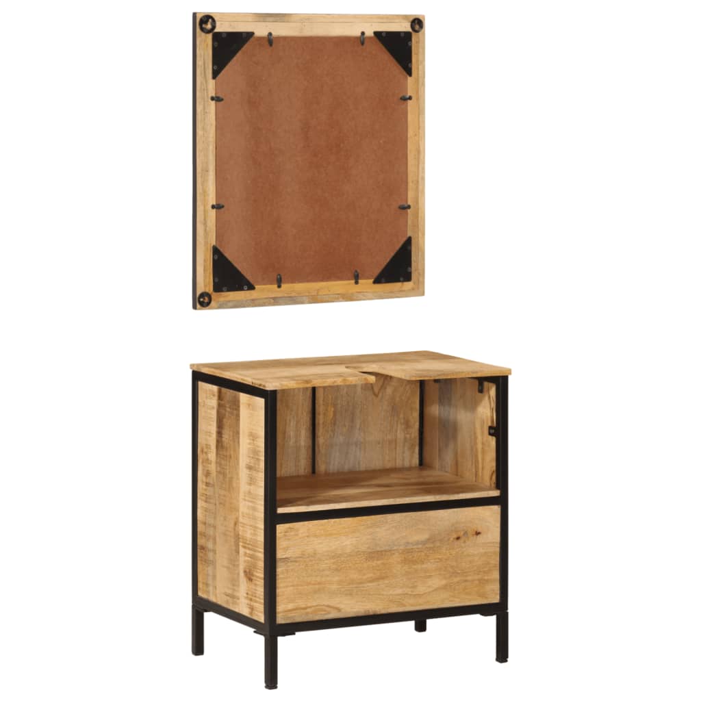 2 pcs conj. móveis p/ casa de banho ferro e mangueira maciça