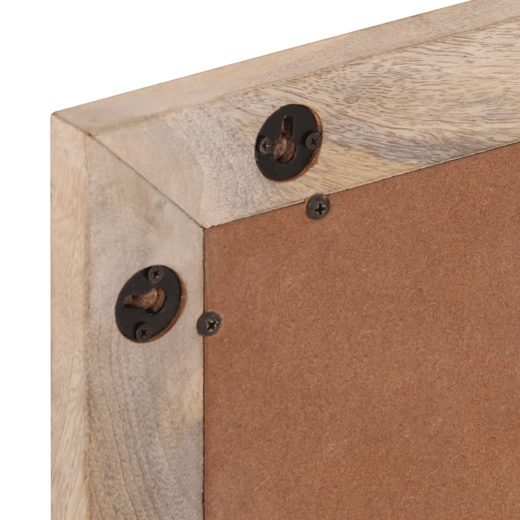 2 pcs conj. móveis p/ casa de banho madeira mangueira maciça