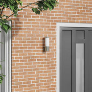 Candeeiro de parede exterior Prateado 12 x 7.5 x 27 cm