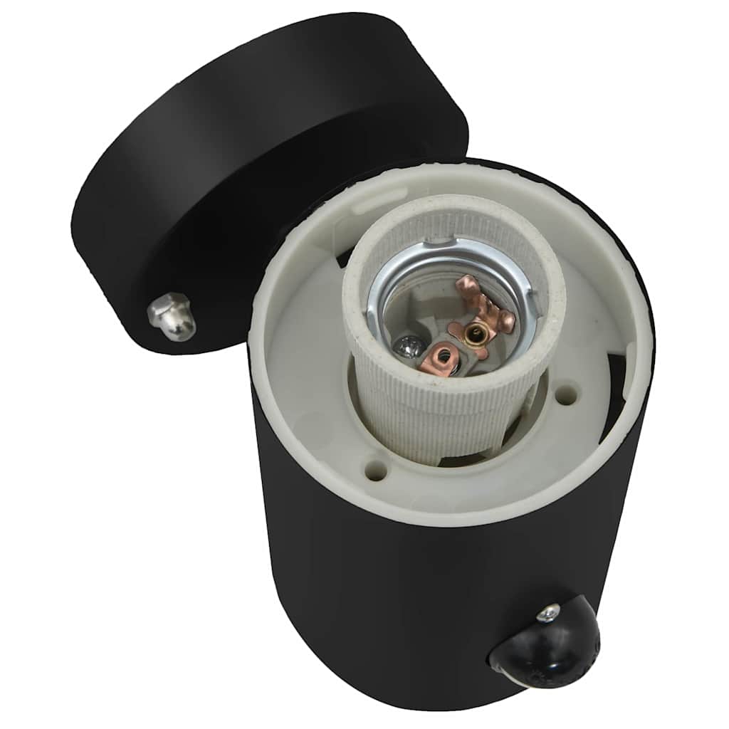 Luzes de Parede Externas 2 pcs Preto 12 x 7.5 x 29 cm