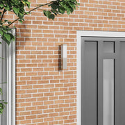 Candeeiro de parede exterior Prateado 10.5 x 6 x 35 cm