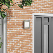 Candeeiro de parede exterior Prateado 23,5 x 10,5 x 26 cm