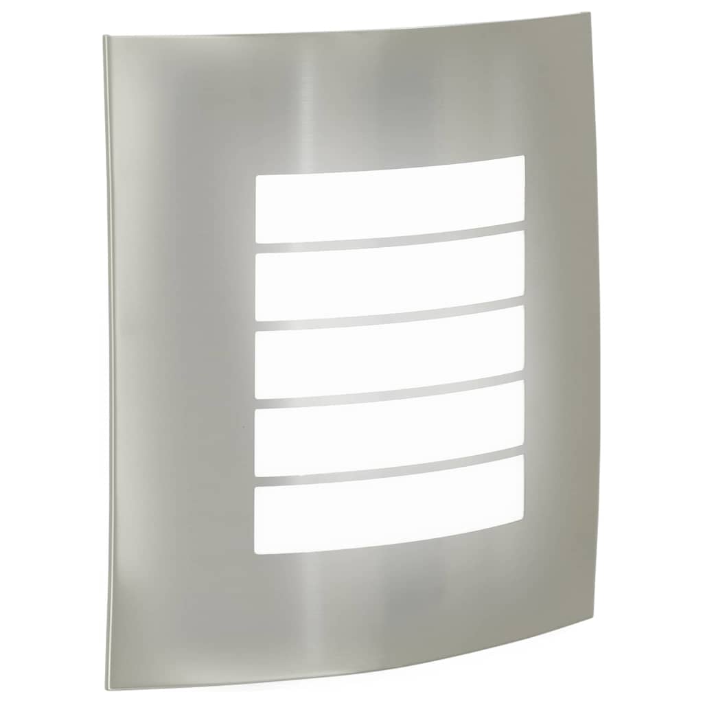 Candeeiro de parede exterior Prateado 23,5 x 10,5 x 26 cm