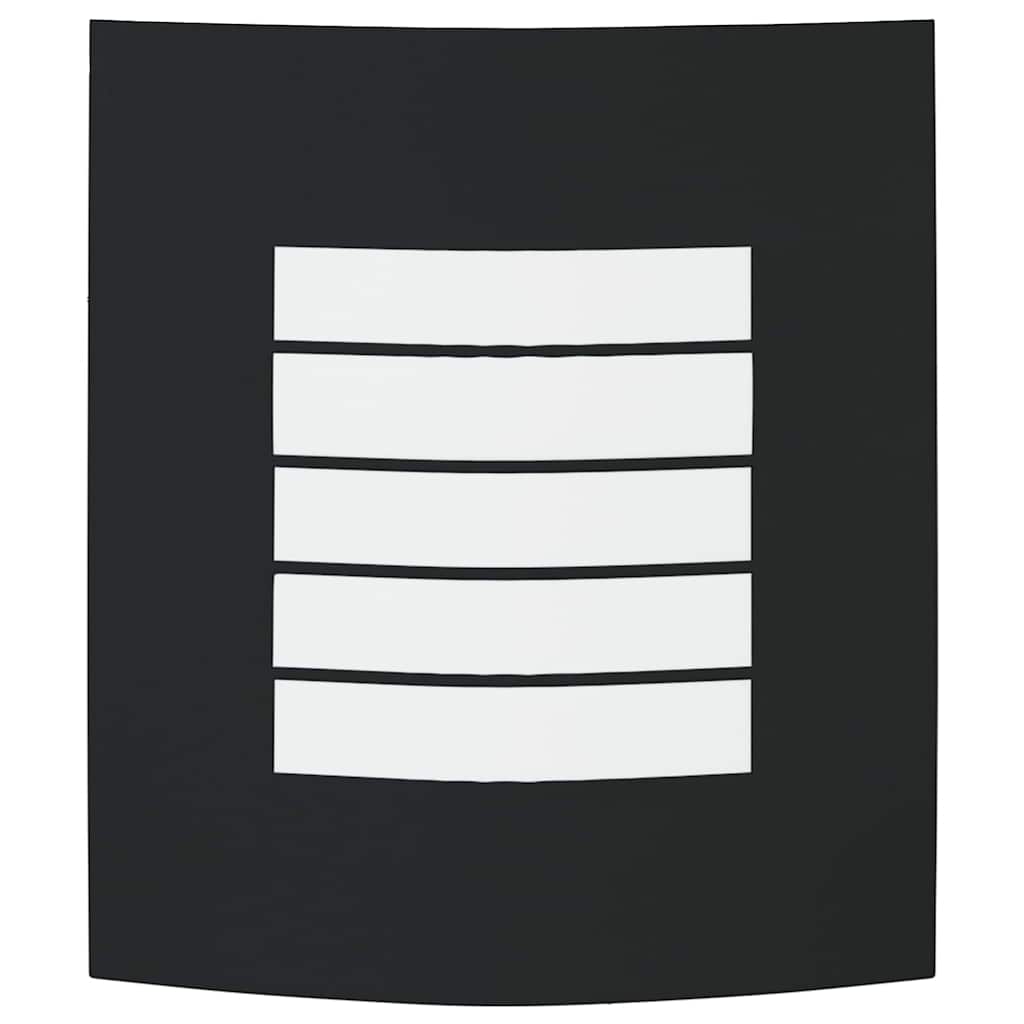 Candeeiro de parede exterior Preto 23,5 x 10,5 x 26 cm