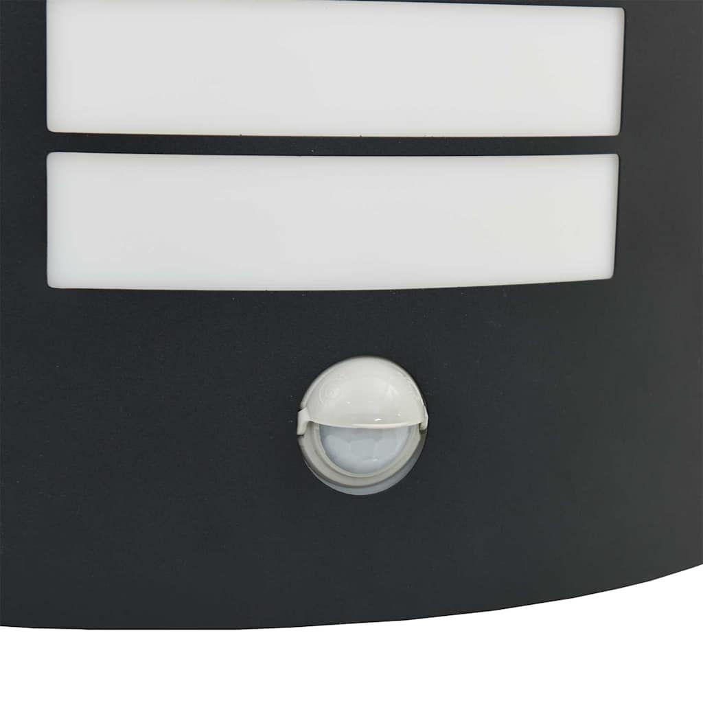 Candeeiro de parede exterior Preto 23,5 x 10,5 x 26 cm