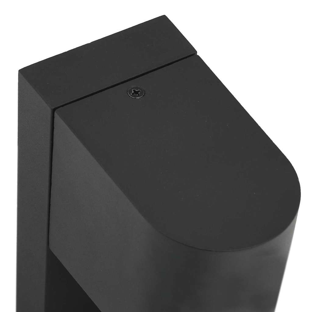 Luzes de Parede Externas 2 pcs Preto 12 x 7 x 15 cm