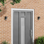 Luzes de Parede Externas 2 pcs Preto 12 x 7 x 15 cm