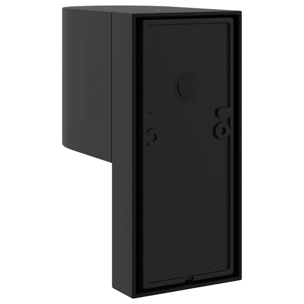 Luzes de Parede Externas 2 pcs Preto 12 x 7 x 15 cm