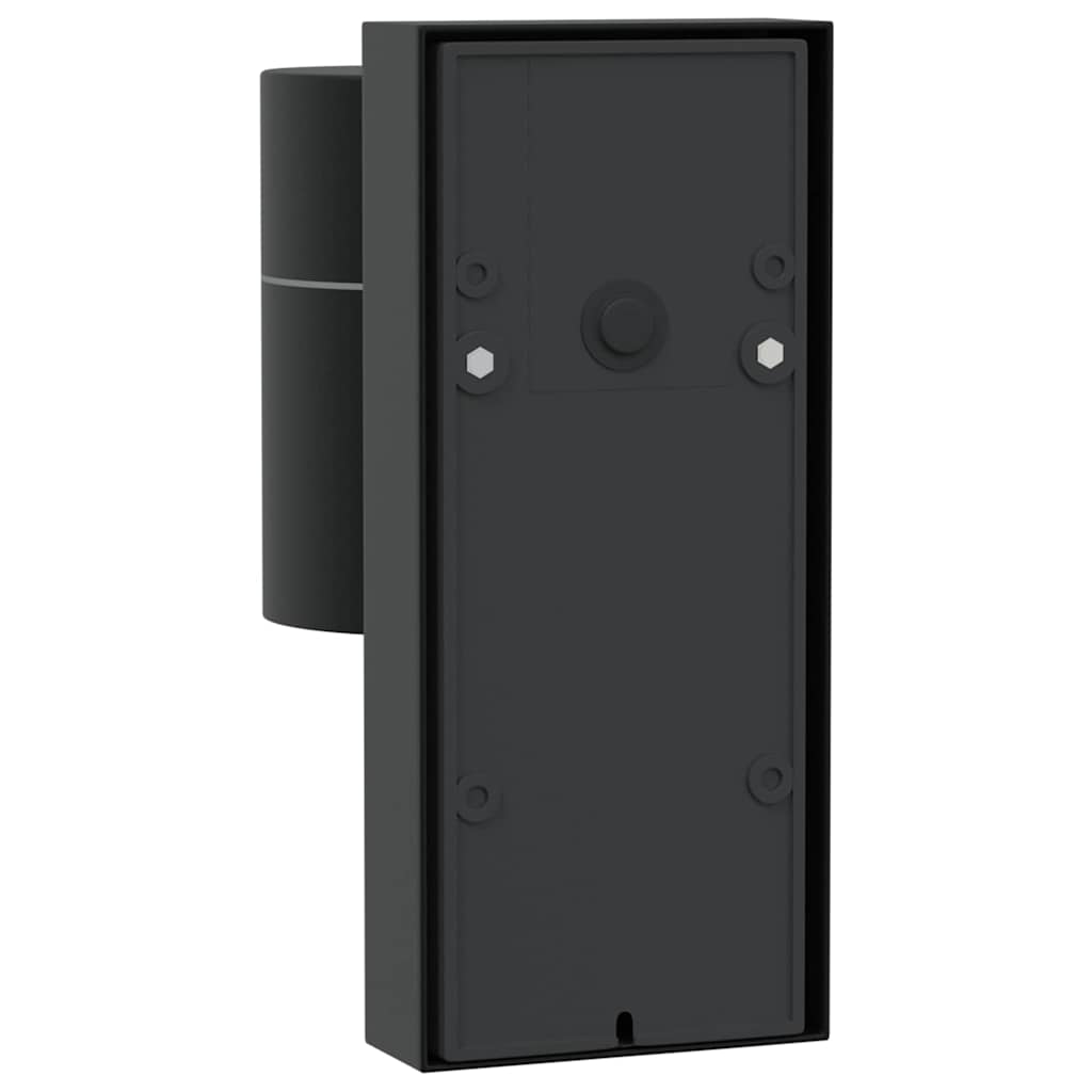 Luzes de Parede Externas 2 pcs Preto 6.5 x 10.5 x 16 cm
