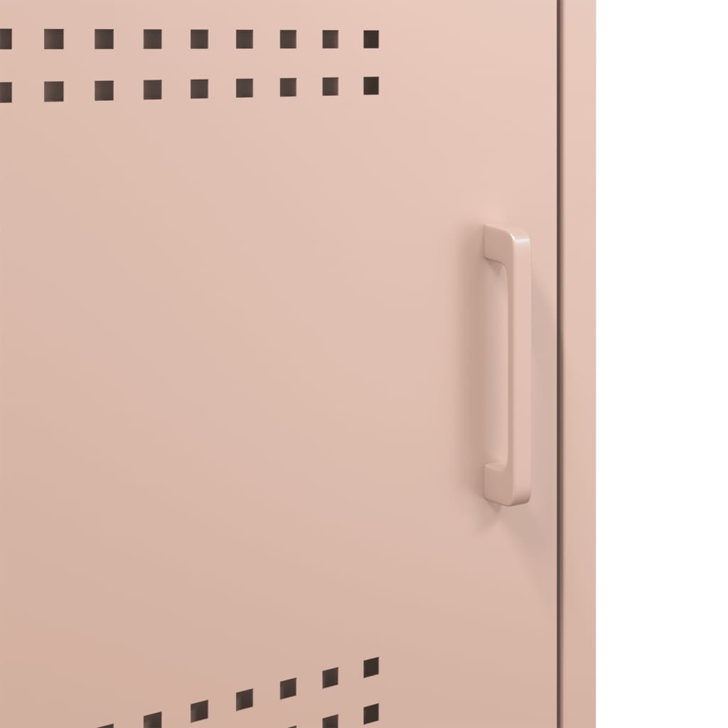 Mesa de cabeceira 36x39x50,5 cm aço rosa