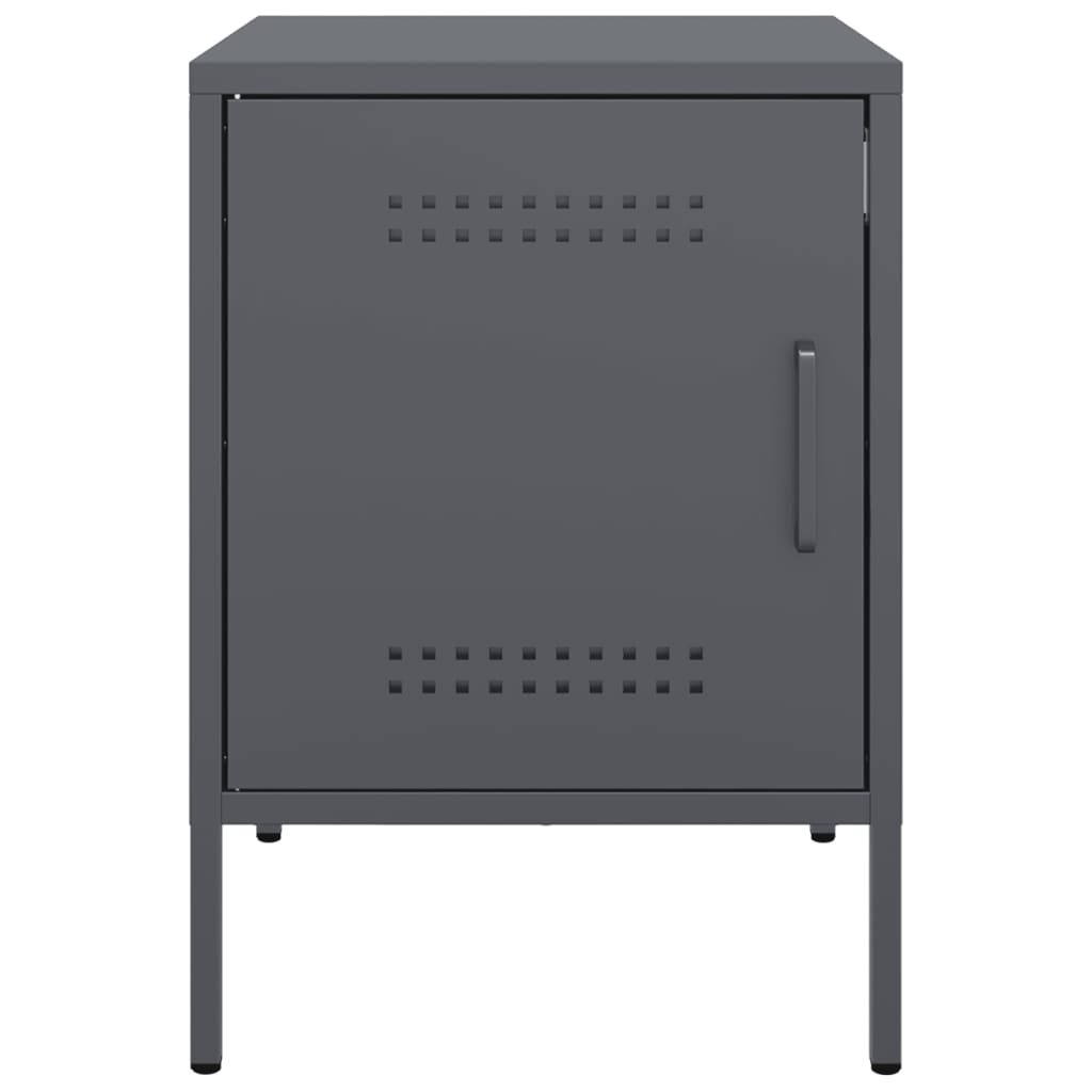 Mesa de cabeceira 36x39x50,5 cm aço antracite