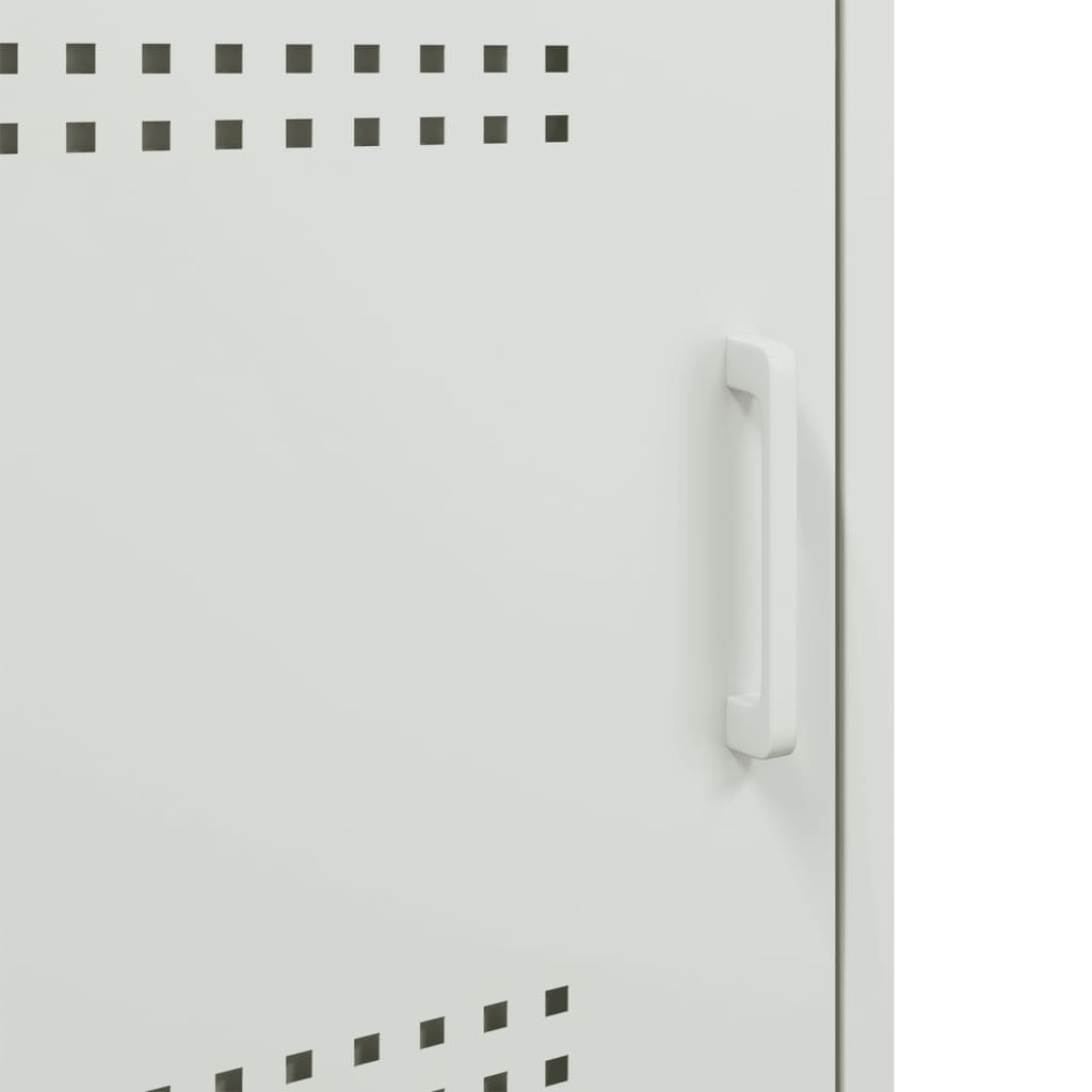 Mesa de cabeceira 36x39x50,5 cm aço branco