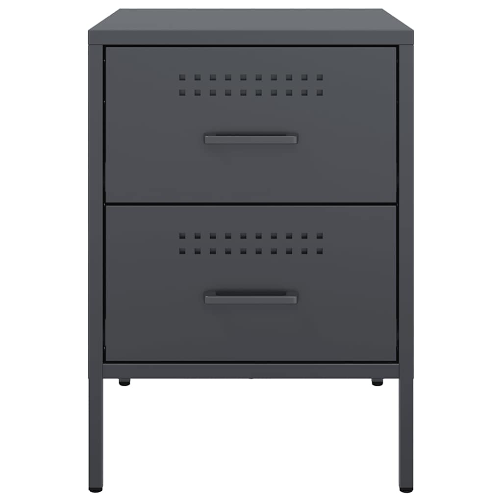 Mesa de cabeceira 36x39x50,5 cm aço antracite