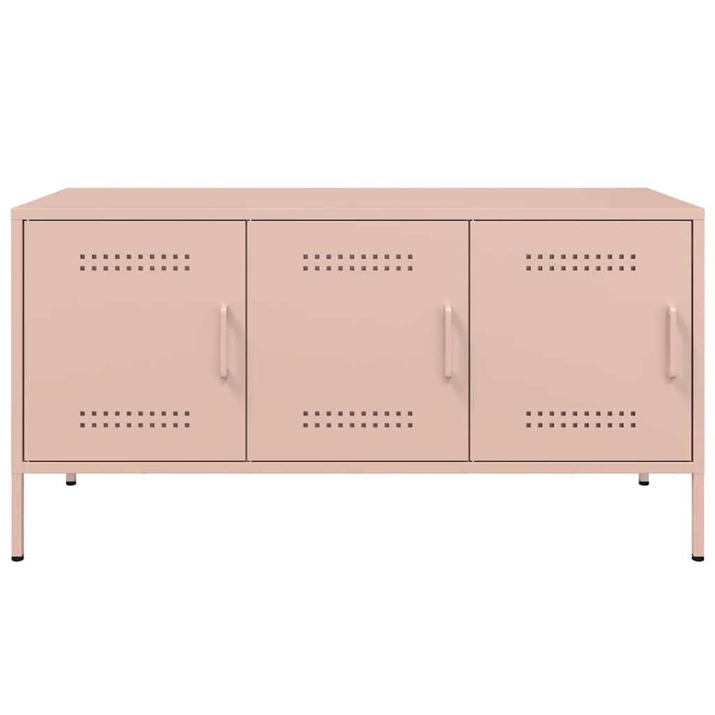 Móvel de TV 100,5x39x50,5 cm aço rosa