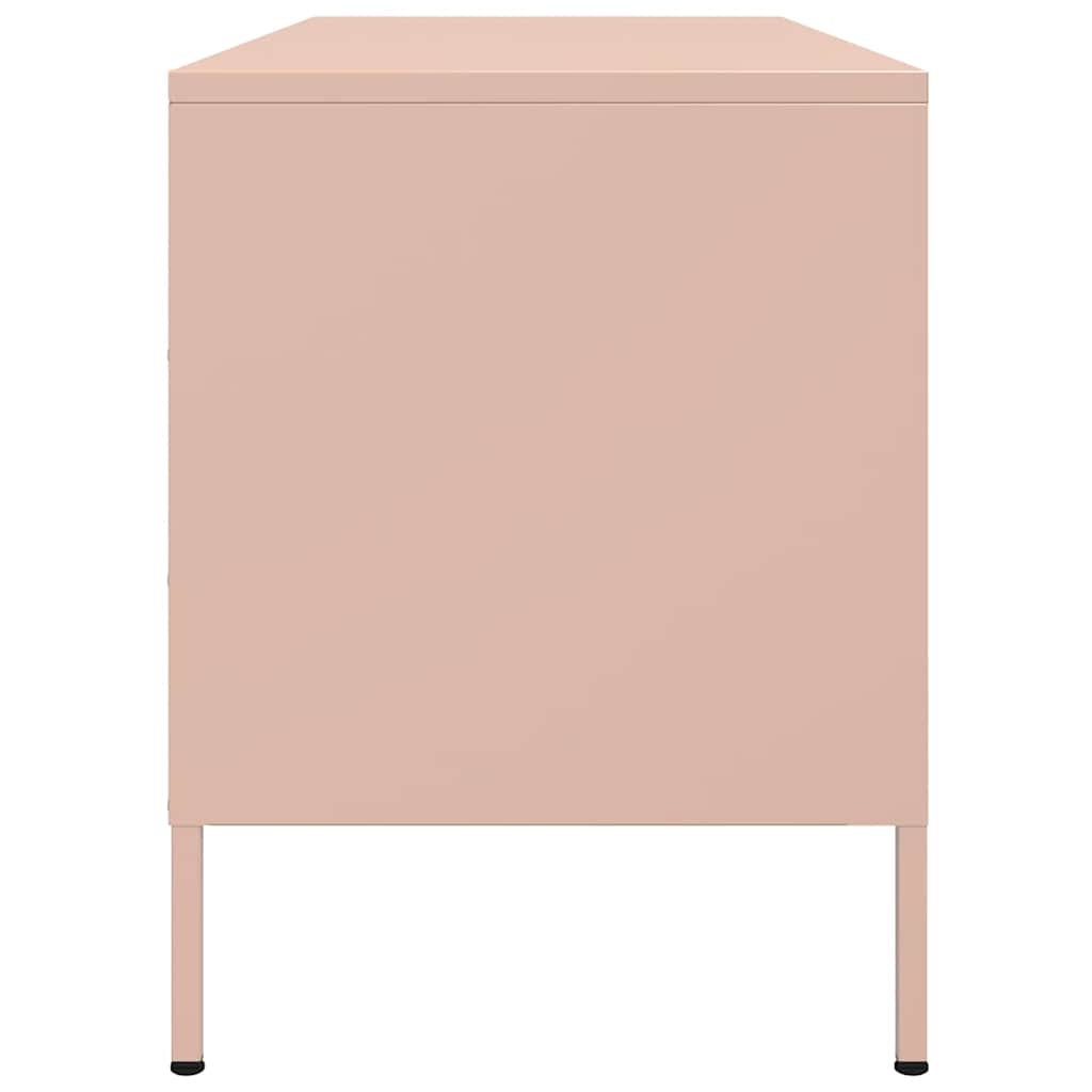 Móvel de TV 100,5x39x50,5 cm aço rosa