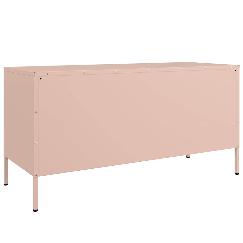 Móvel de TV 100,5x39x50,5 cm aço rosa