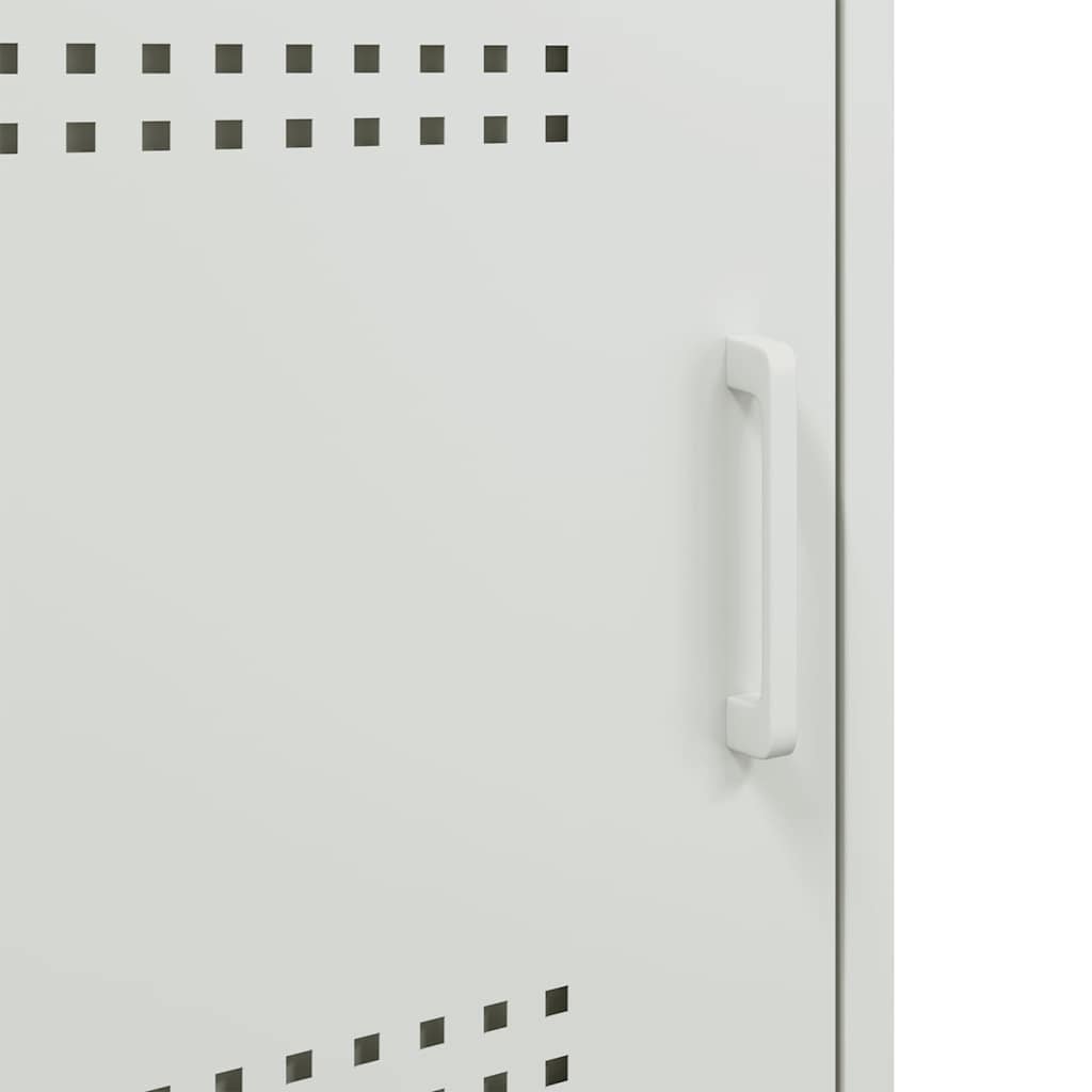 Móvel de TV 100,5x39x50,5 cm aço branco